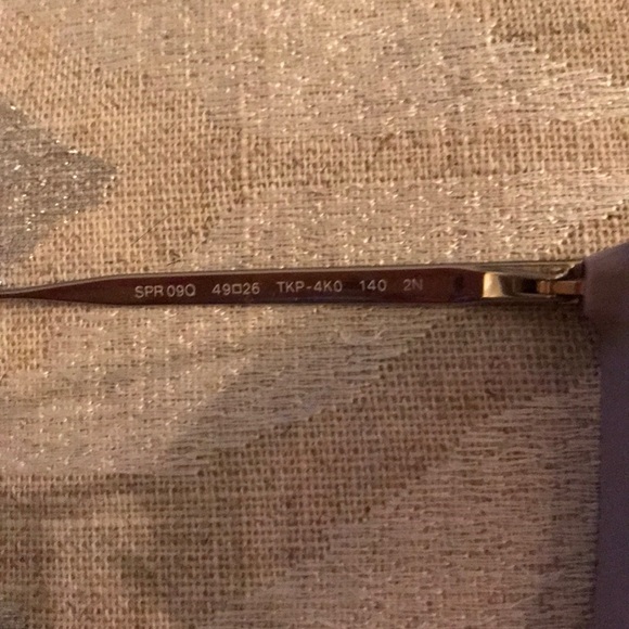 Prada Purple Sunglasses with Gold Accents - Picture 5 of 5